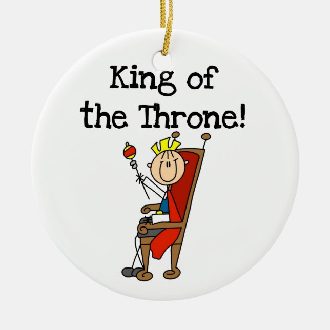 King of the Throne Ceramic Ornament (Front)