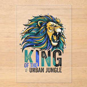 King of the Urban Jungle Acrylic Invitations