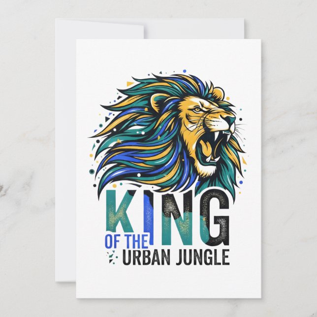 King of the Urban Jungle Invitation (Front)