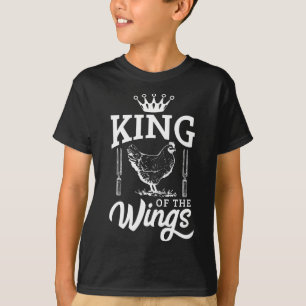 King Of The Wings Funny Chicken Bbq Barbecue T-Shirt