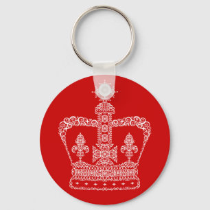 King or Queen Crown Keychain