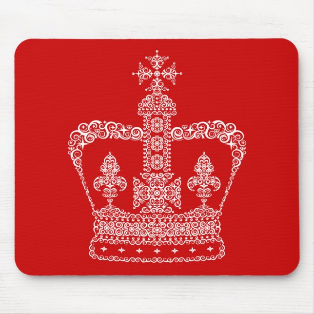 King or Queen Crown Mouse Pad (Front)