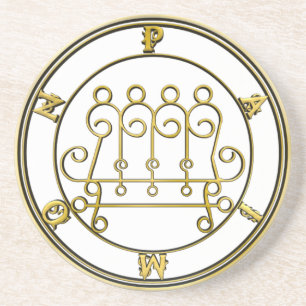 King Paimon Goetia Sandstone Altar Tile Coaster