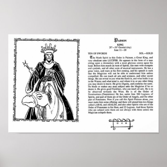 King Paimon Poster (Front)