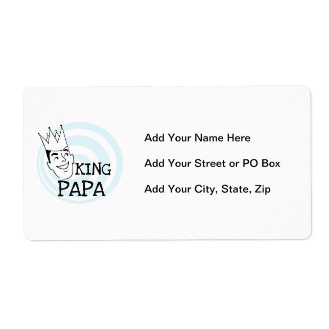 King Papa T-shirts and Gifts (Front)