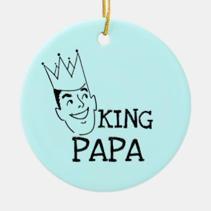 King Papa T-shirts and Gifts Ceramic Ornament
