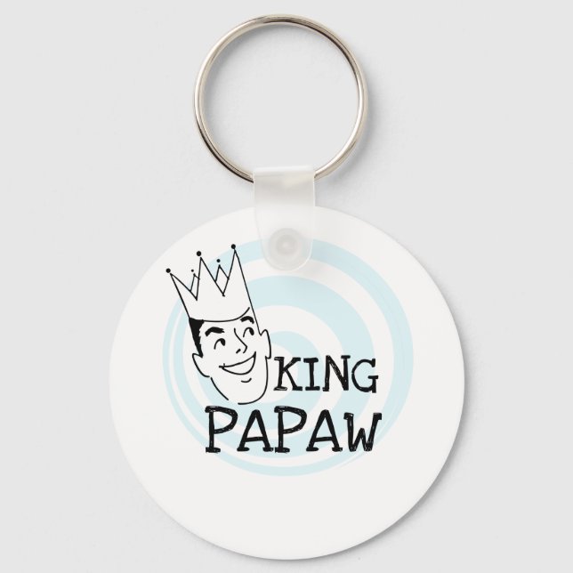 King Papaw T-shirts and Gifts Keychain (Front)