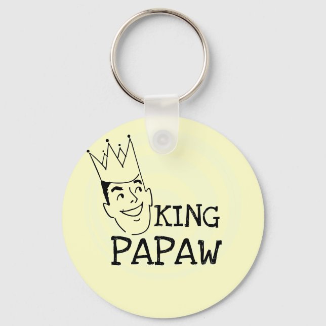 King Papaw T-shirts and Gifts Keychain (Front)