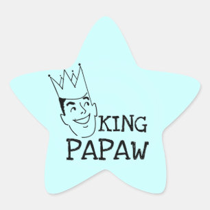 King Papaw T-shirts and Gifts Star Sticker