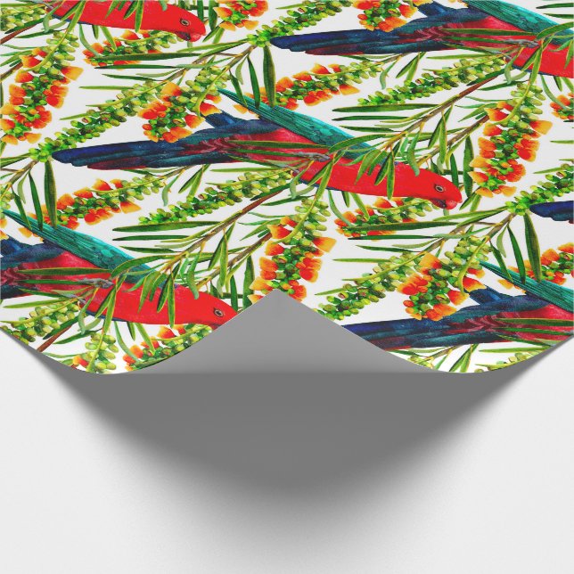 King Parrot  Wrapping Paper (Corner)