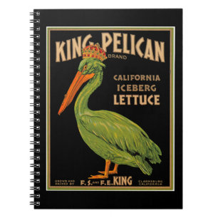 King Pelican Brand Lettuce Notebook