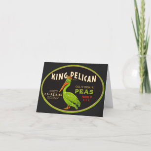King Pelican California pois crate étiquette