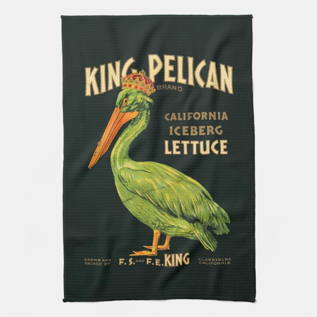 King Pelican Iceberg Lettuce Kitchen Towel (Vertical)