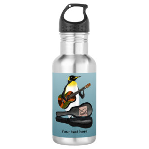 King penguin busking 532 ml water bottle