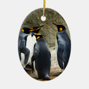 King Penguin Ceramic Ornament