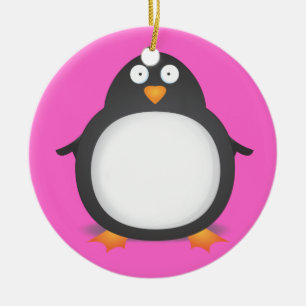 King Penguin Ceramic Ornament