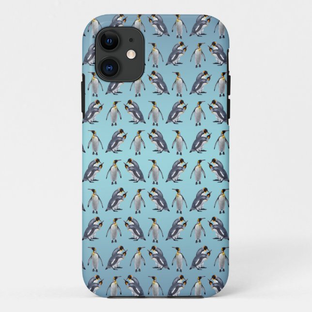 King Penguin Frenzy iPhone 5 Case (Sky Blue Mix) (Back)