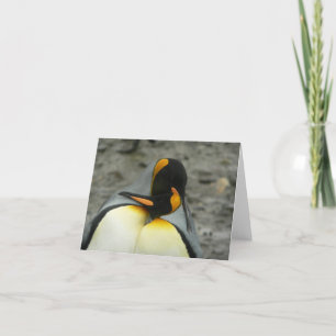 King Penguins Hugging Card