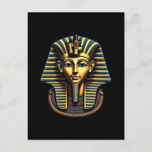King Pharaoh Tutankhamun Pharaoh Ancient Egyptian Holiday Postcard