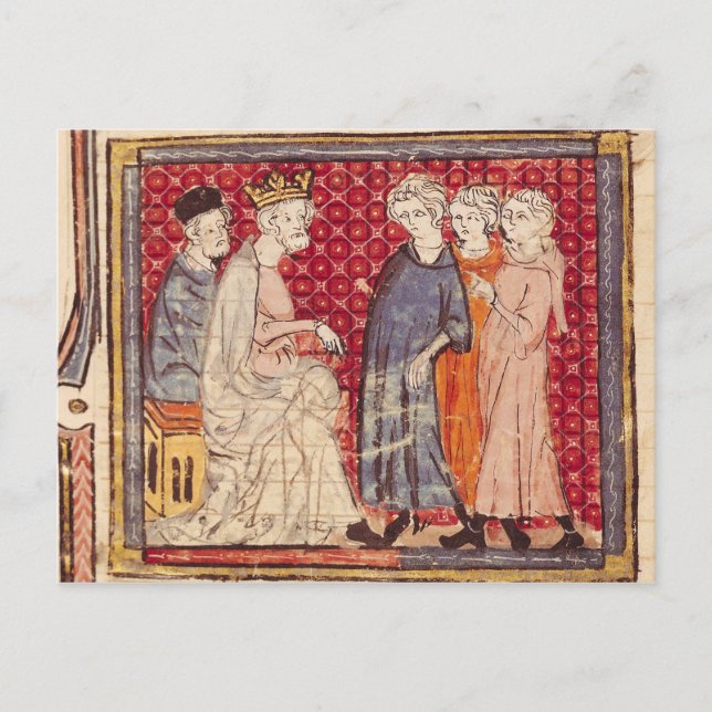 King Philippe I , Grandes Chroniques de France Postcard (Front)