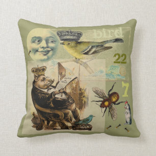 King Pig  Throw Pillow