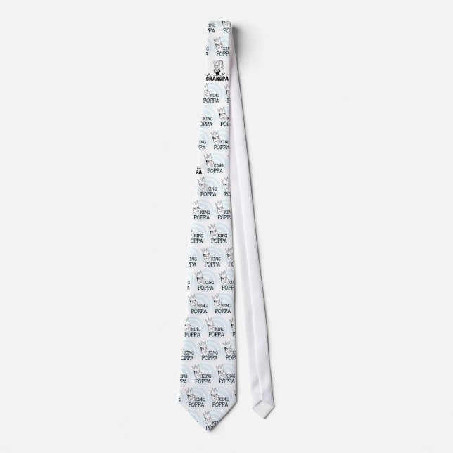 King Poppa T-shirts and Gifts Tie (Front)