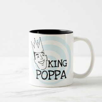 King Poppa T-shirts and Gifts Two-Tone Coffee Mug
