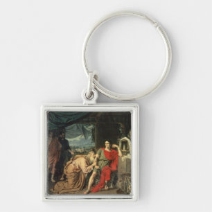 King Priam begging Achilles for return of Keychain