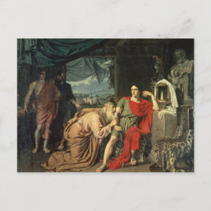 King Priam begging Achilles for return of Postcard
