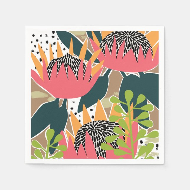 King Protea I Napkin (Front)