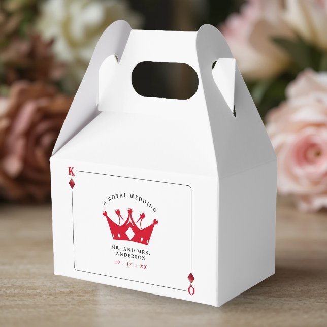 King & Queen of Diamonds Casino Poker Card Wedding Favor Box (King & Queen of Diamonds Casino Poker Card Wedding Favor Boxes
)