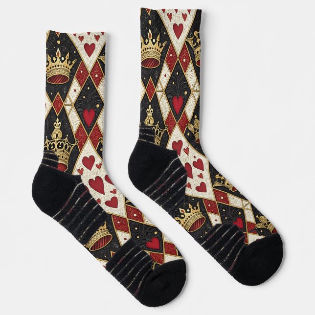 King & Queen of Hearts Socks (Right)