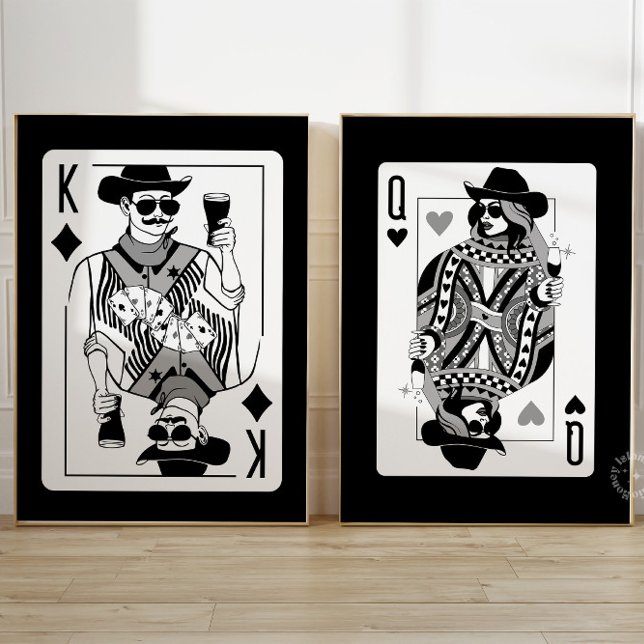 King & Queen of Hearts Wall Art Set  (Creator Uploaded)