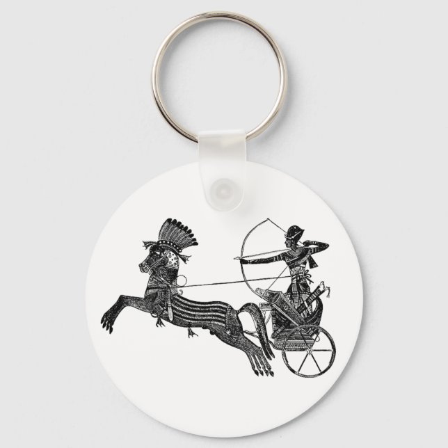King Ramesses II Egyptian Vintage Art Keychain! Keychain (Front)