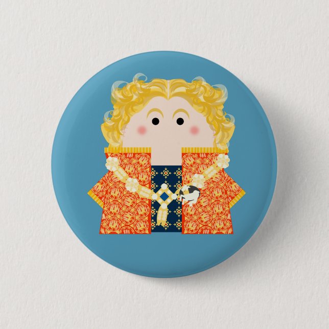 King Richard II of England 2 Inch Round Button (Front)