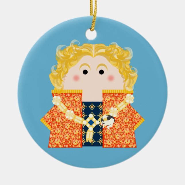 King Richard II of England Ceramic Ornament (Front)