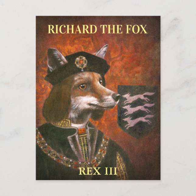 King Richard La Troisième Carte Postale Fox (Devant)