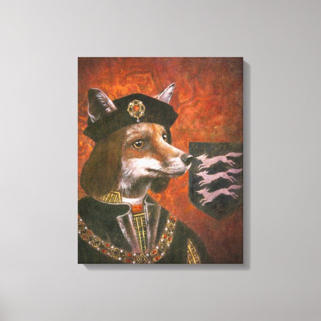 King Richard The Third Fox Canvas Print (Front)