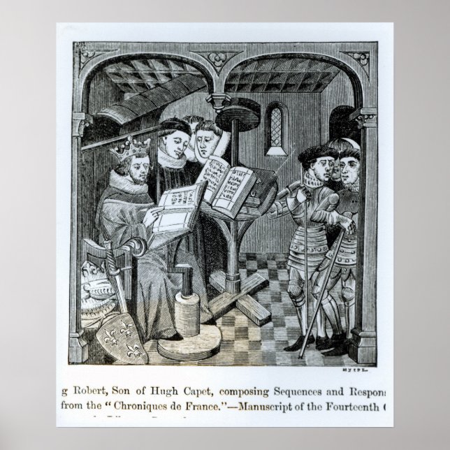 King Robert II  son of Hugh Capet Poster (Front)
