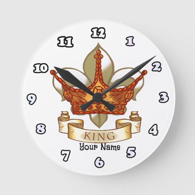 King  round clock (Front)