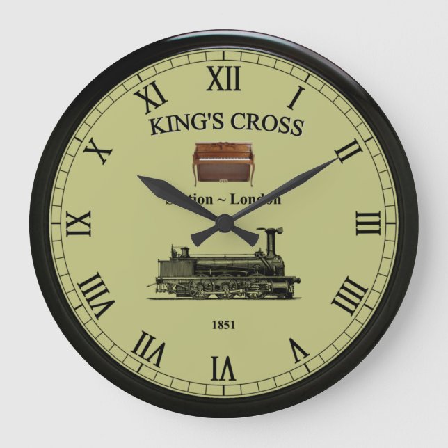 King’s Cross Station~London England~Upright Piano~ Large Clock (Front)