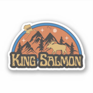 King Salmon, Alaska Sticker