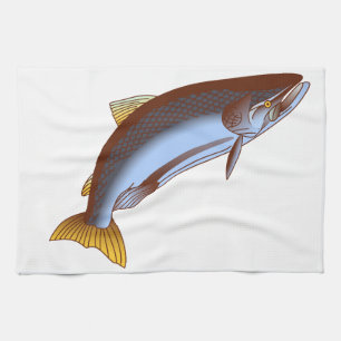 King Salmon Kitchen Towel