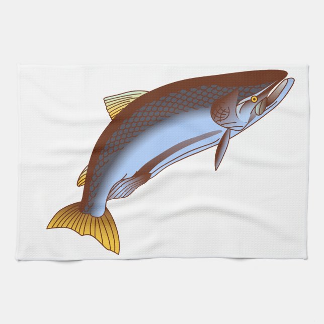 King Salmon Kitchen Towel (Horizontal)