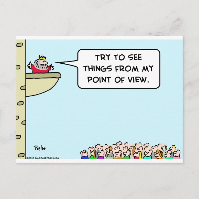 king see things from my point of view postcard (Front)