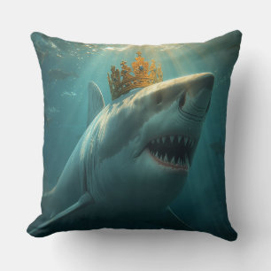 King shark throw pillow