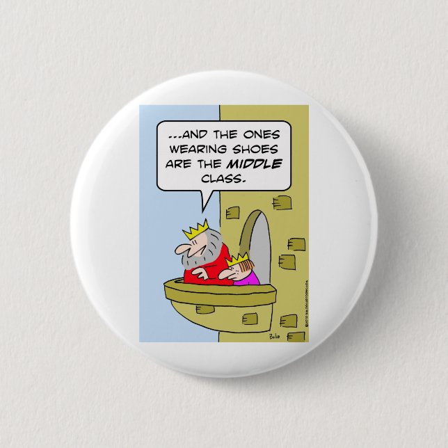 king shoes middle class prince 2 inch round button (Front)