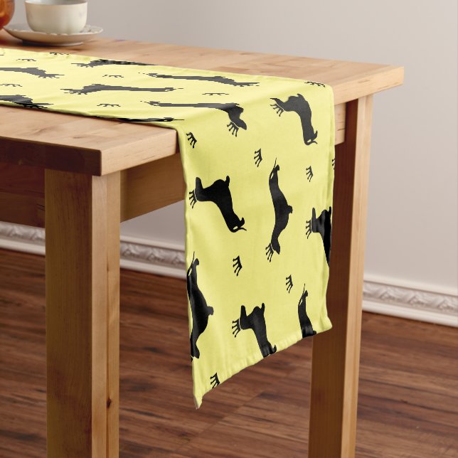 King Short Hair Dachshund - pattern 1 Short Table Runner (In Situ)