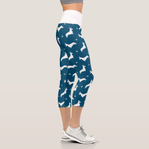 King Short Hair Dachshund - pattern 2 Capri Leggings