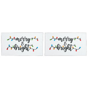 King Size Merry & Bright Pillowcase Set